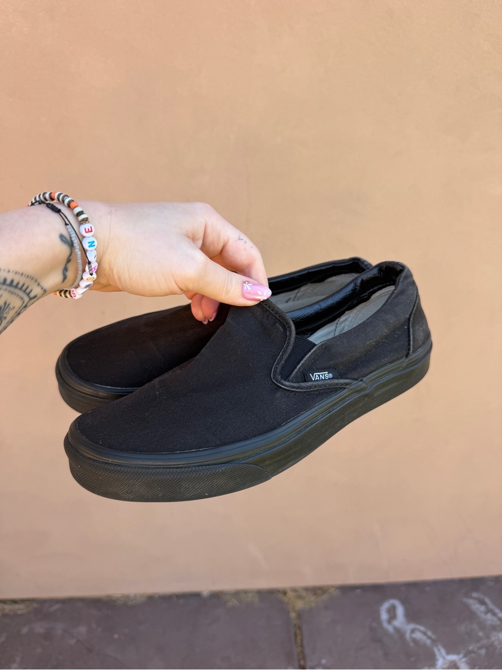 Vans Classic Slip-On Black Canvas Shoes